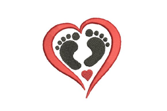 Baby Feet with a Heart