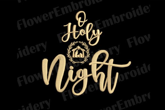 Christmas Nativity Embroidery Design