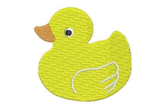 Cute Duckling Floating on Water