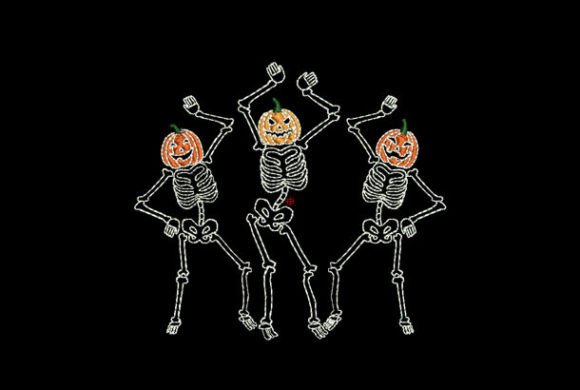 Fun Skeletons on Halloween