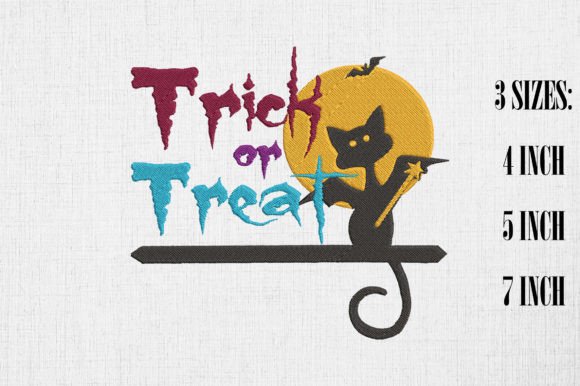 Halloween Black Cat Trick or Treat