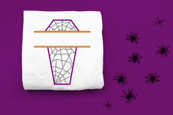 Halloween Cobweb Coffin Split