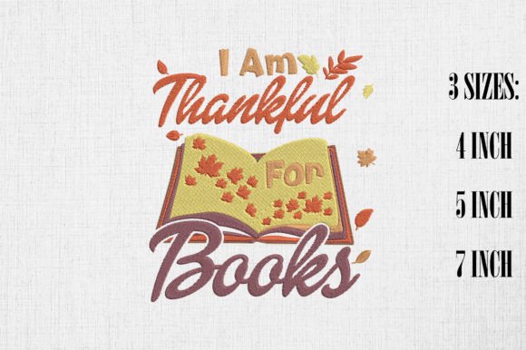 I Am Thankful for Books Thanksgiving