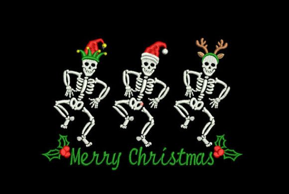 Skeletons Dancing at Christmas