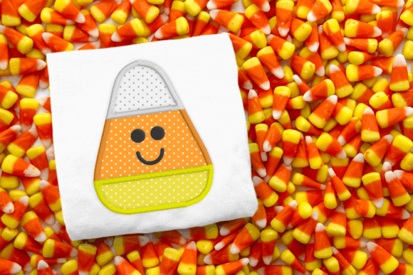 Smiling Candy Corn Applique
